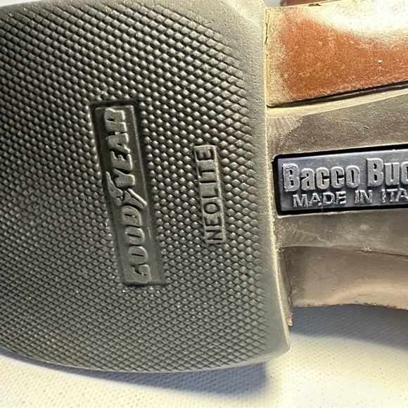 Bacco Bucci Men’s 9 Oxford Brown Leather Dress Shoes Made In Italy - Picture 7 of 15